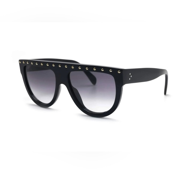 Celine CL4001is Sunglasses Black Gold Dots EUC - Picture 3 of 13